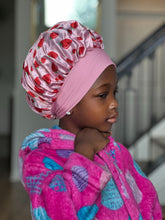 Load image into Gallery viewer, Pink strawberry bonnet kids