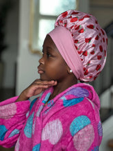 Load image into Gallery viewer, Pink strawberry bonnet kids