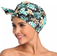 Load image into Gallery viewer, Green Fashionable Reusable Shower Cap/Bonnet