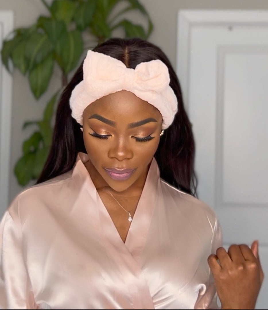Fashionable Reusable Makeup Headband ( Blush Pink)
